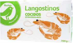 ALCAMPO AUCHAN LANGOSTINOS COCIDOS ULTRACONGELADOS ALCAMPO AUCHAN LANGOSTINOS COCIDOS ULTRACONGELADOS