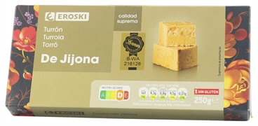 EROSKI TURRÓN DE JIJONA IGP. CALIDAD SUPREMA EROSKI TURRÓN DE JIJONA IGP. CALIDAD SUPREMA