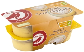 AUCHAN (ALCAMPO) NATILLAS CON GALLETA AUCHAN (ALCAMPO) NATILLAS CON GALLETA