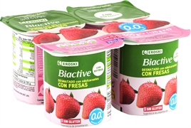 EROSKI Biactive desnatado con fresas EROSKI Biactive desnatado con fresas