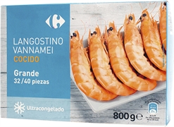 CARREFOUR LANGOSTINO VANNAMEI COCIDO GRANDE CARREFOUR LANGOSTINO VANNAMEI COCIDO GRANDE