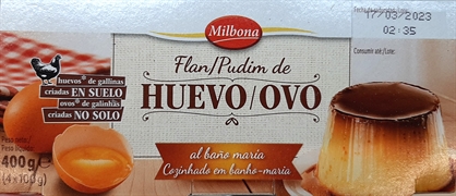MILBONA (LIDL) FLAN DE HUEVO MILBONA (LIDL) FLAN DE HUEVO