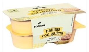 CONSUM NATILLAS CON GALLETA CONSUM NATILLAS CON GALLETA