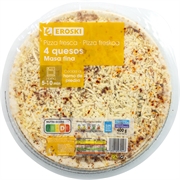 EROSKI PIZZA 4 QUESOS EROSKI 400G EROSKI PIZZA 4 QUESOS EROSKI 400G