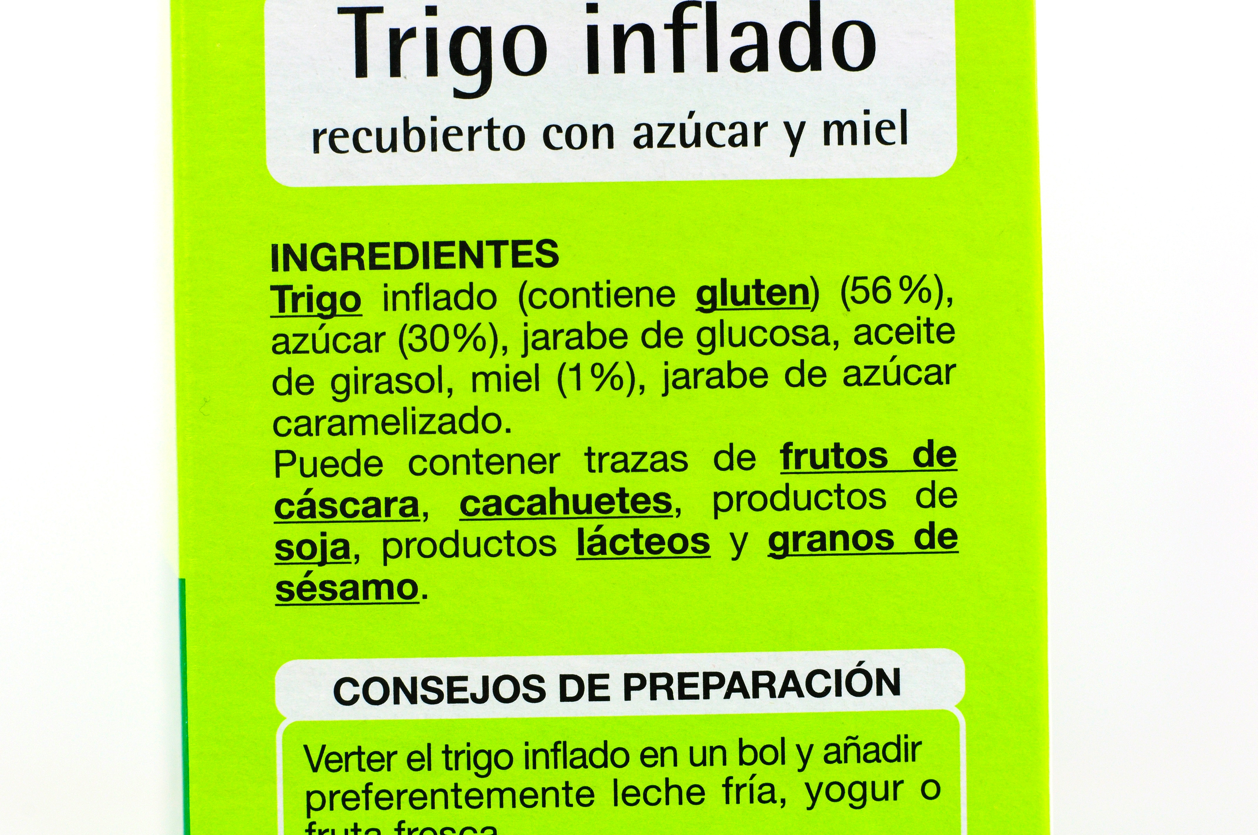 AUCHAN (ALCAMPO) TRIGO INFLADO CON MIEL.
