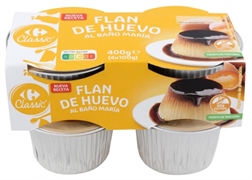 CARREFOUR CLASSIC Flan de huevo al baño María