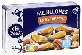 CARREFOUR CLASSIC MEJILLONES EN ESCABECHE. GALICIA.