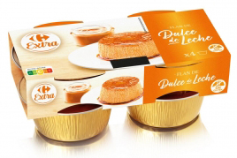CARREFOUR EXTRA Flan de dulce de leche