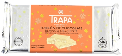 TRAPA Turrón de chocolate blanco crujiente