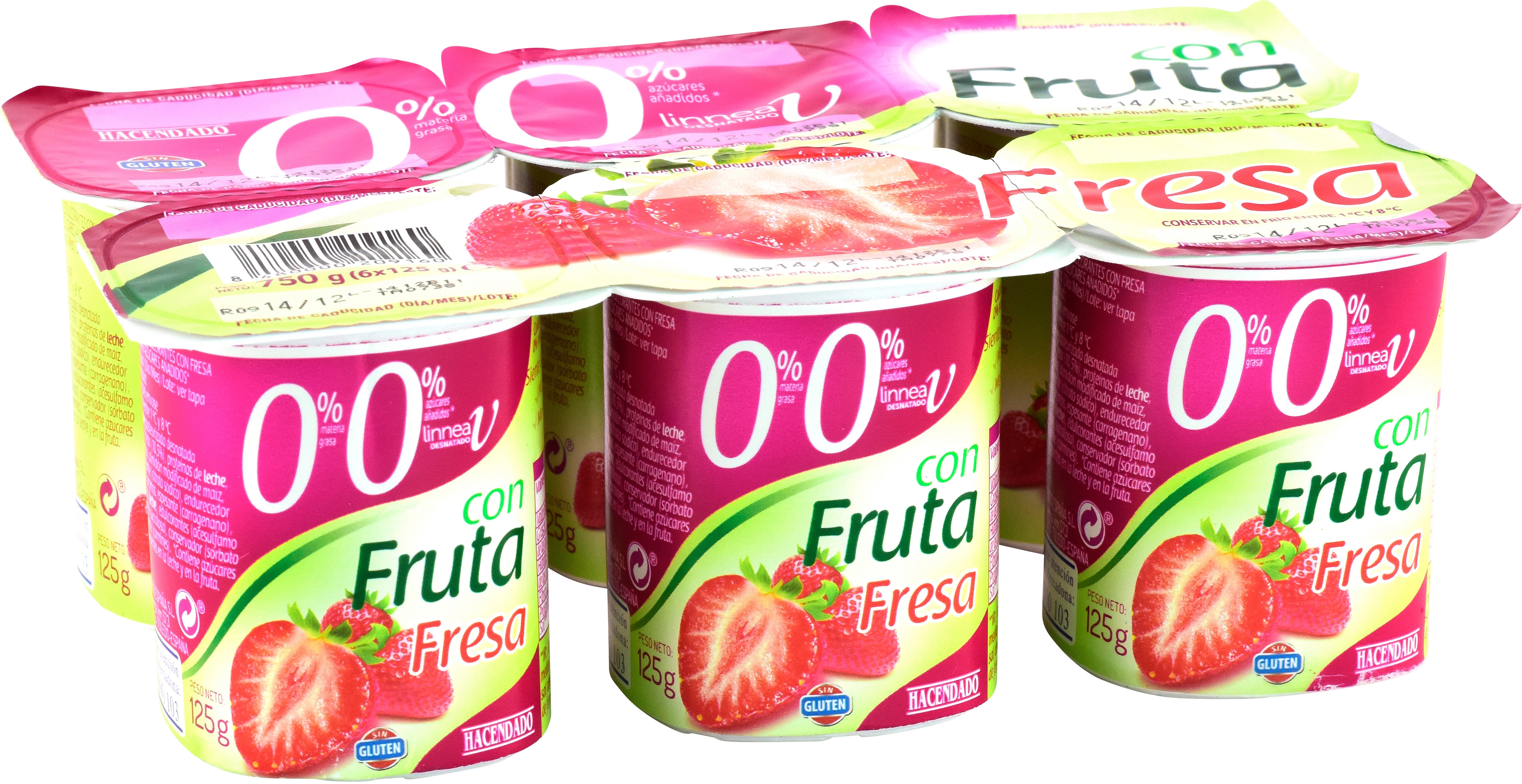 HACENDADO (MERCADONA) LINNEA V CON FRUTA FRESA.