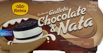 REINA Tarta de galleta chocolate & nata