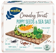 WASA CRUNCHY TWIST POPPY SEED & SEA SALT