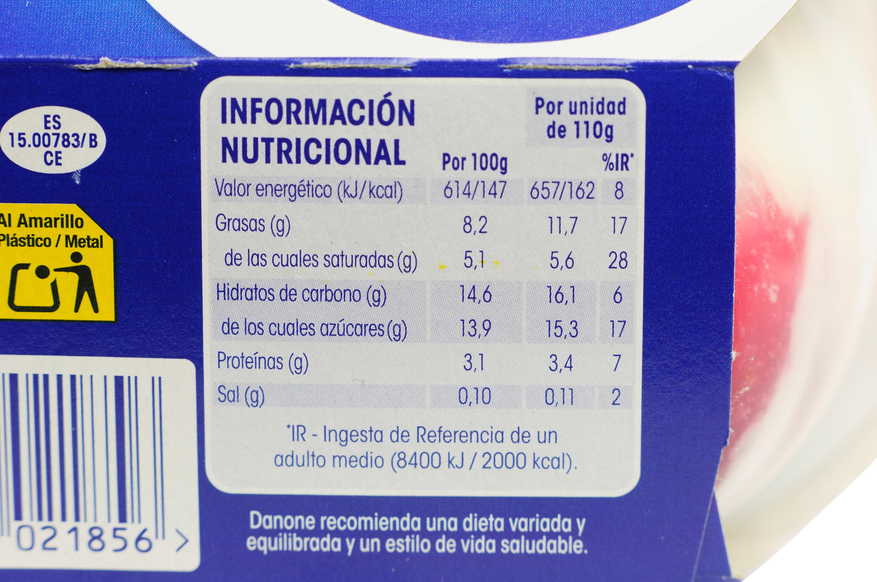OIKOS (DANONE) YOGUR GRIEGO FRESA.