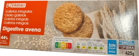 EROSKI Digestive avena