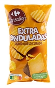CARREFOUR SENSATION EXTRA ONDULADAS SABOR QUESO CURADO