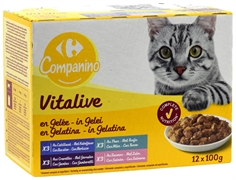 COMPANINO (CARREFOUR) VITALIVE EN GELATINA PESCADO