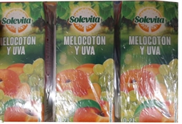 SOLEVITA (LIDL) MELOCOTÓN Y UVA