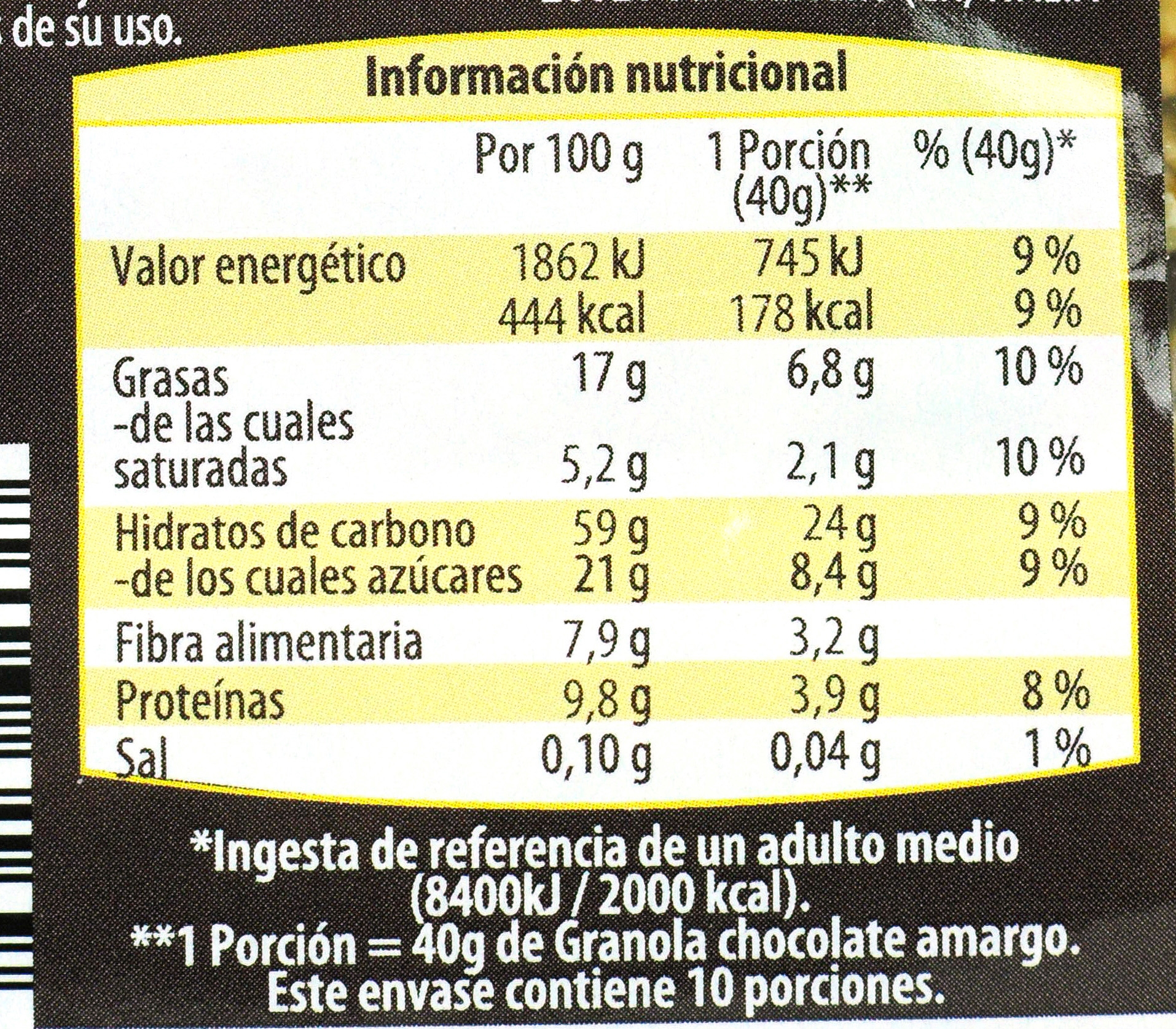GUTBIO (ALDI) GRANOLA CHOCOLATE NEGRO.