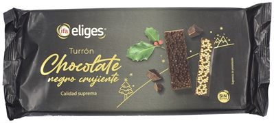 IFA ELIGES Turrón chocolate negro crujiente