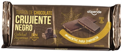 ALIPENDE (AHORRAMAS) Turrón de chocolate crujiente negro