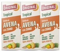 LA ORIGINAL BEBIDA DE AVENA CON ZUMO TROPICAL