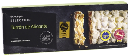 EL CORTE INGLÉS SELECTION Turrón de Alicante elaboración artesanal