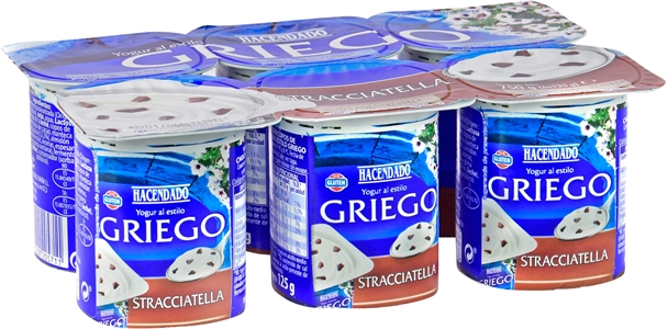 HACENDADO (MERCADONA) GRIEGO STRACCIATELLA.