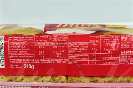 BIMBO - THINS 100% INTEGRAL