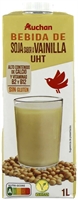AUCHAN (ALCAMPO) Bebida de soja sabor a vainilla UHT