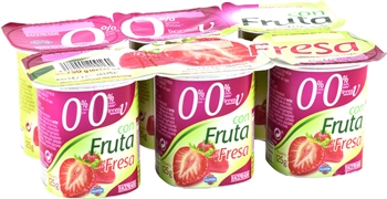 HACENDADO (MERCADONA) Linnea V, Yogur desnatado con fresa