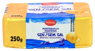 MILBONA (LIDL) Mantequilla sin sal añadida