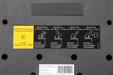 RECARO AVAN + AVAN/KIO BASE