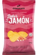 CONSUM Patatas fritas onduladas sabor Jamón