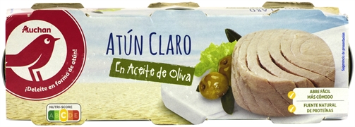 AUCHAN (ALCAMPO) ATÚN CLARO AC. OLIVA