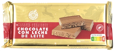 FLOR DE NAVIDAD (ALDI) TURRÓN CRUJIENTE CHOCOLATE CON LECHE