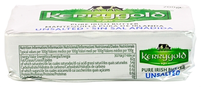 KERRYGOLD MANTEQUILLA PURA DE IRLANDA SIN SAL AÑADIDA