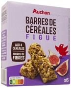 AUCHAN (ALCAMPO) BARRES DE CÉRÉALES FIGUE