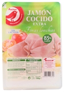 AUCHAN (ALCAMPO) FINAS LONCHAS, JAMON COCIDO EXTRA