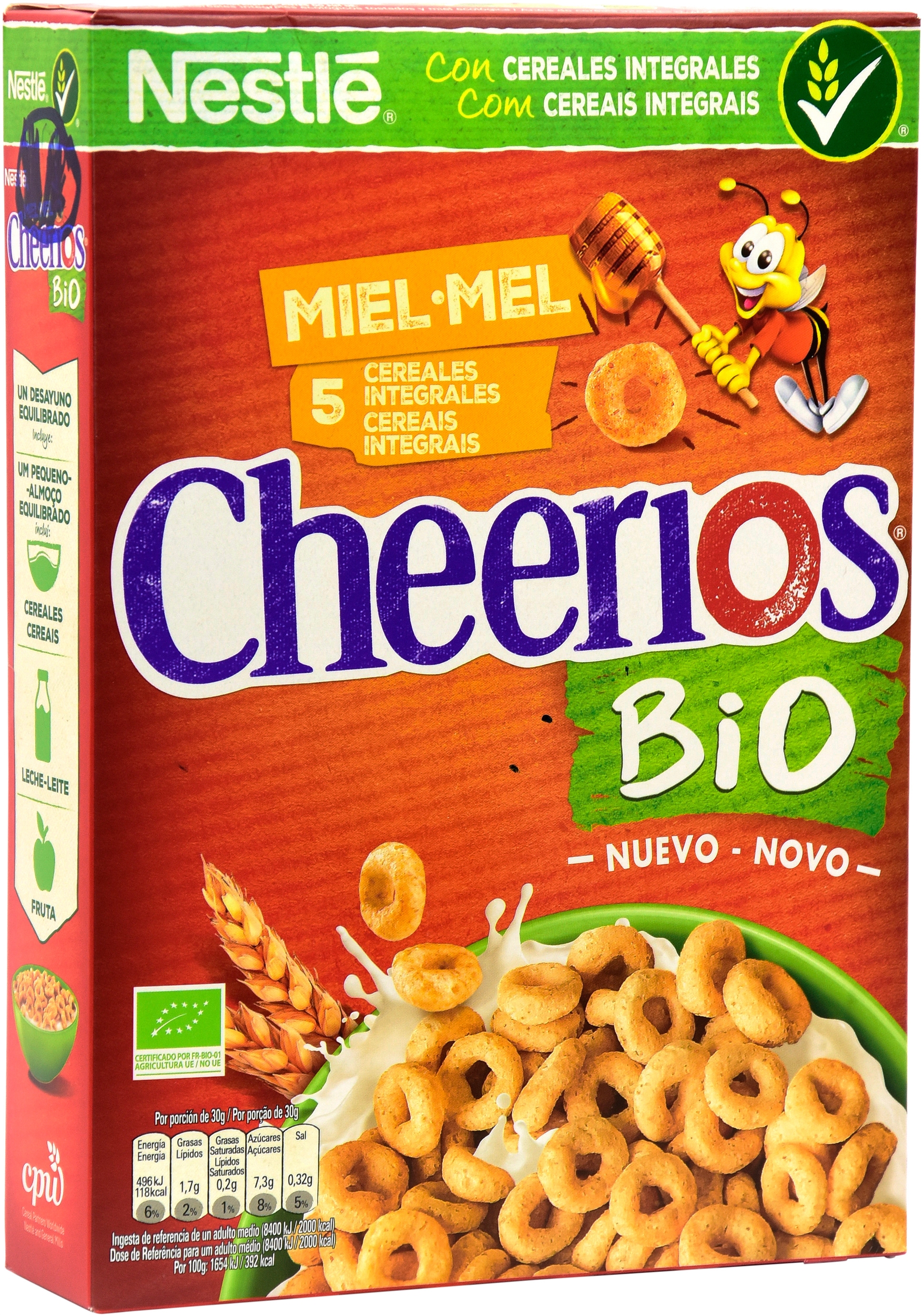 NESTLÉ BIO CHEERIOS BIO CON MIEL.