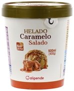 ALIPENDE (AHORRAMAS) Helado Caramelo Salado. Sin Gluten.