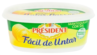 PRÉSIDENT MANTEQUILLA FÁCIL DE UNTAR CON SAL