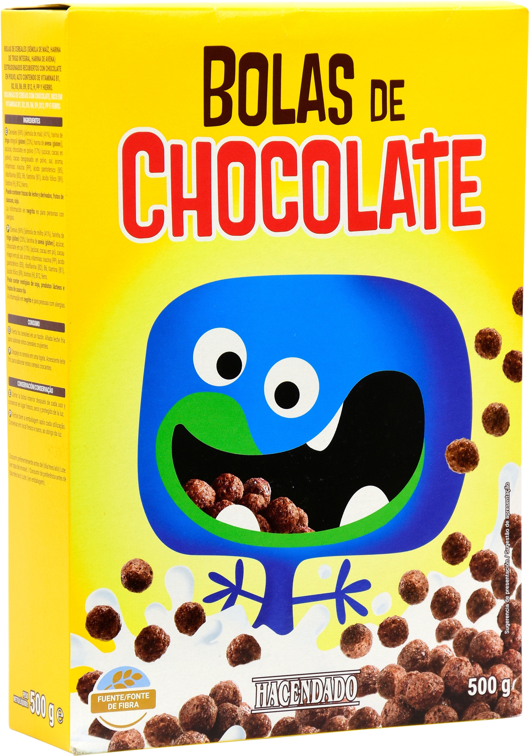 HACENDADO (MERCADONA) BOLAS DE CHOCOLATE.