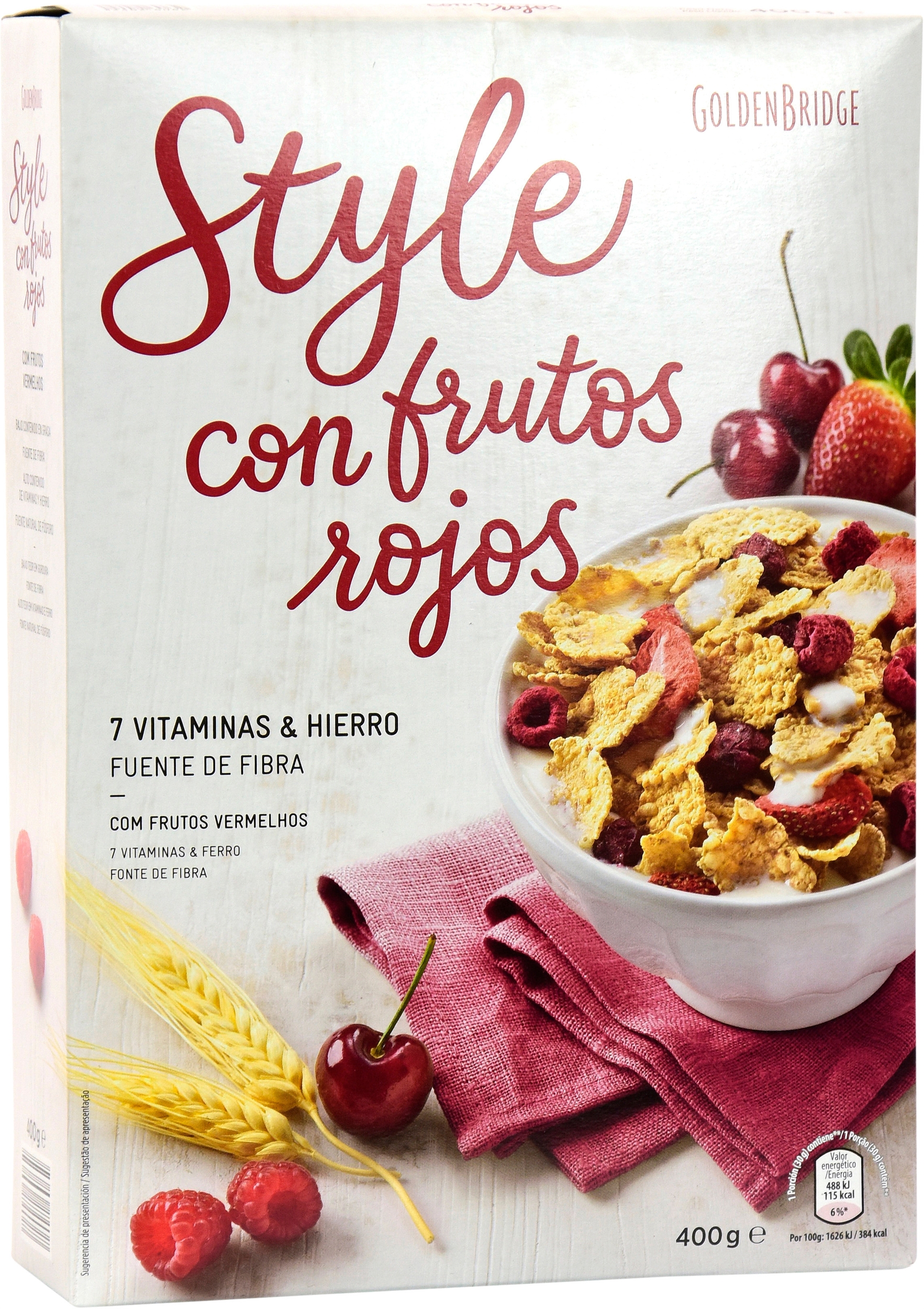 GOLDEN BRIDGE (ALDI) STYLE CON FRUTOS ROJOS.