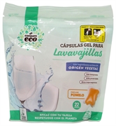 CONSUM ECO CÁPSULAS GEL LAVAVAJILLAS POMELO