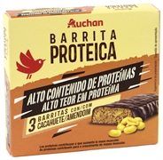 AUCHAN (ALCAMPO) BARRITA PROTEICA CON CACAHUETE