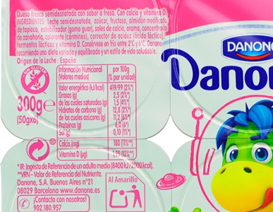 DANONINO (DANONE) SABOR FRESA.