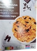 EROSKI COPOS DE ARROZ, TRIGO INTEGRAL Y CEBADA CHOCOLATE NEGRO