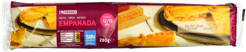 EROSKI MASA DE EMPANADA