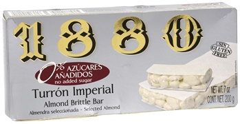1880 TURRÓN IMPERIAL 0% AZÚCARES AÑADIDOS