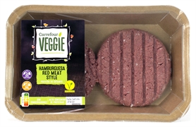 CARREFOUR VEGGIE HAMBURGUESA RED MEAT STYLE